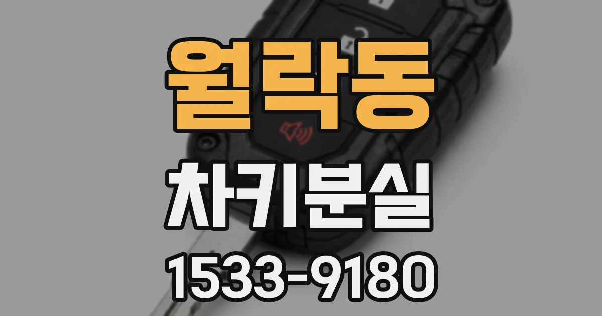 월락동 차키분실
