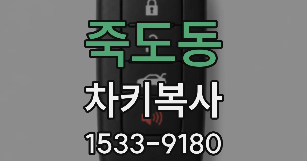 죽도동 차키복사