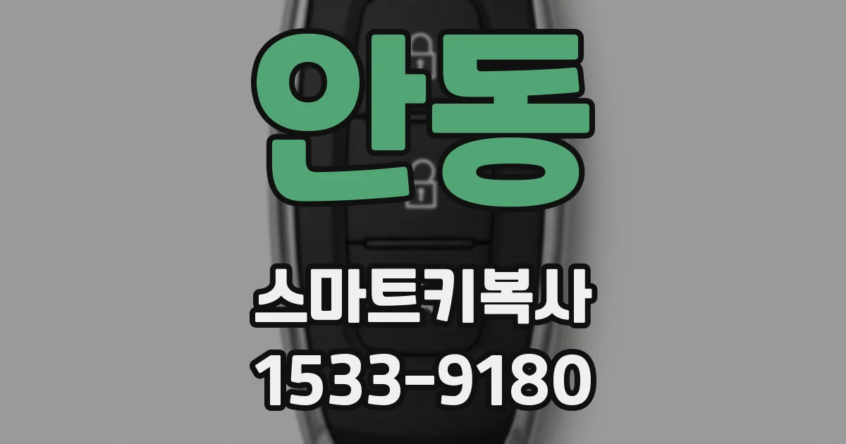 안동 스마트키복사