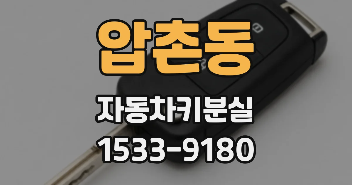 압촌동 자동차키분실