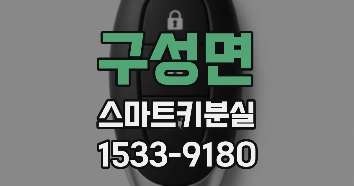 구성면 스마트키분실