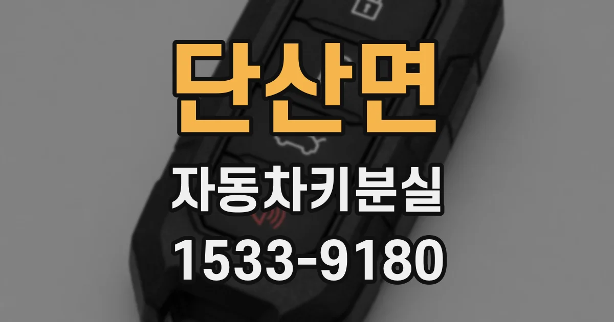단산면 자동차키분실