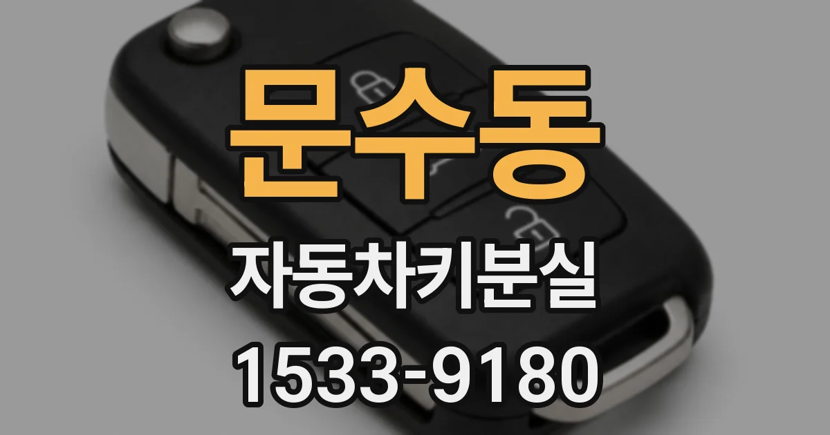 문수동 자동차키분실