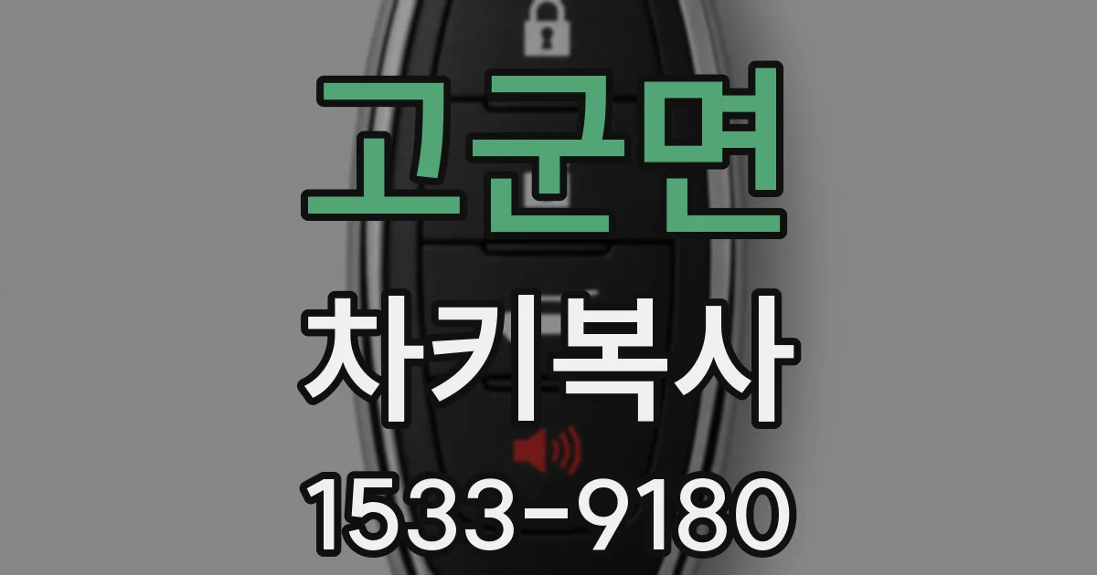 고군면 차키복사