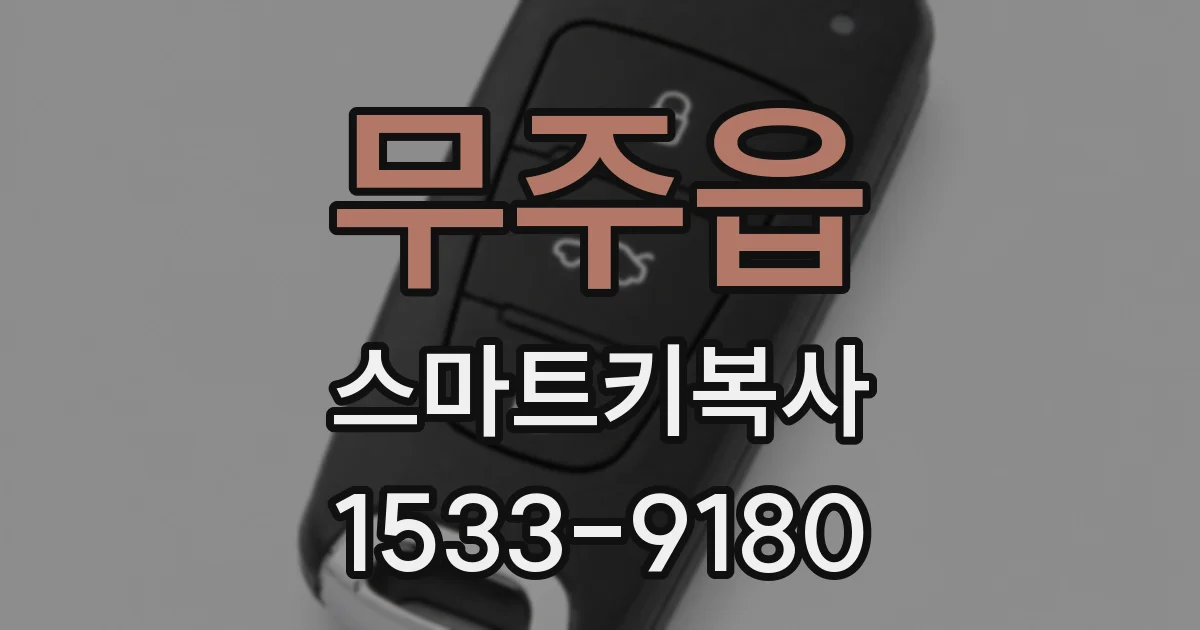 무주읍 스마트키복사
