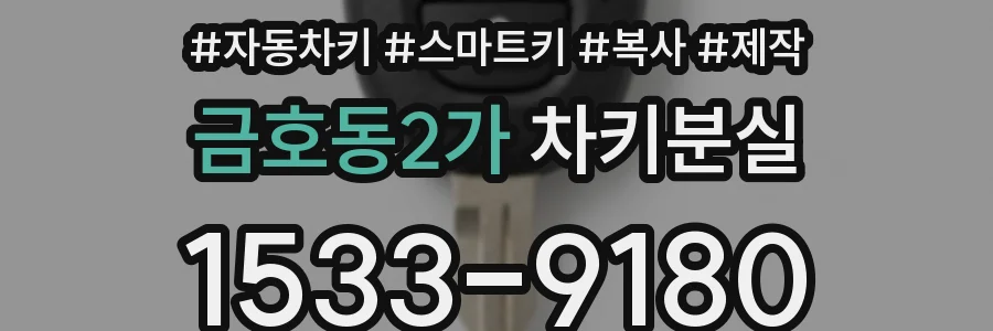 금호동2가 차키분실
