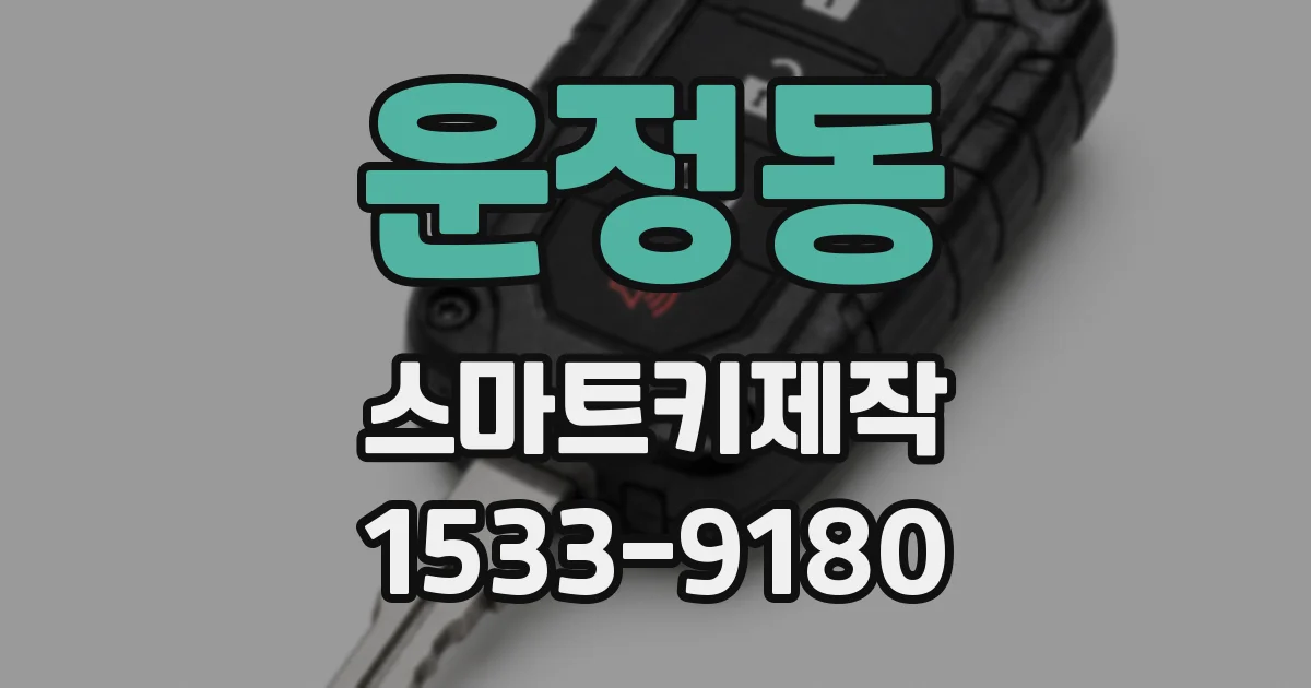 운정동 스마트키제작
