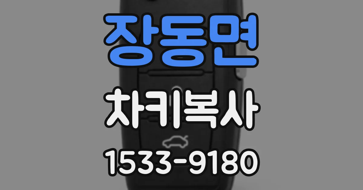 장동면 차키복사