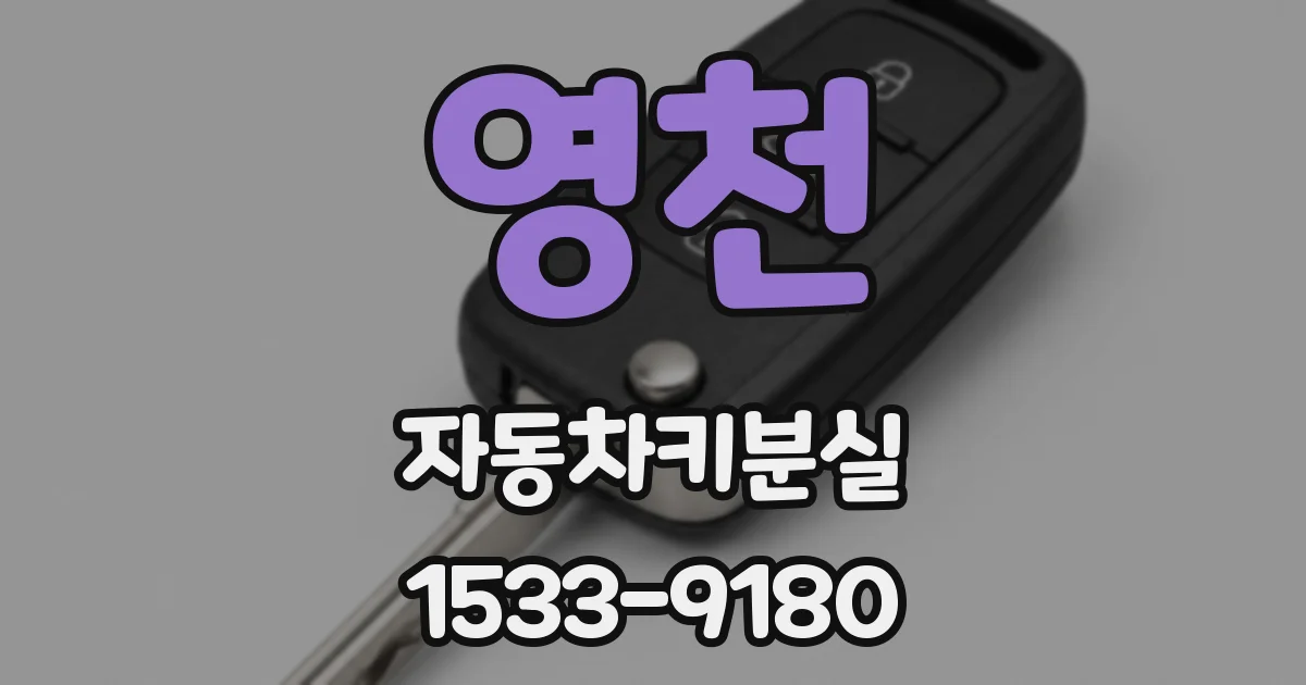 영천 자동차키분실