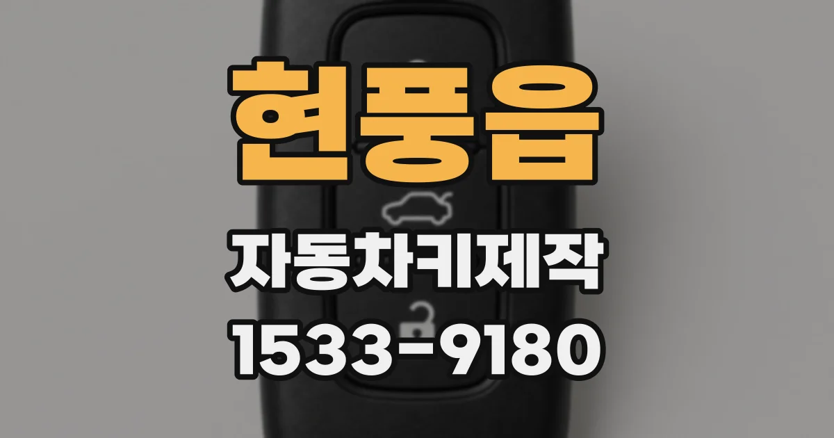 현풍읍 자동차키제작