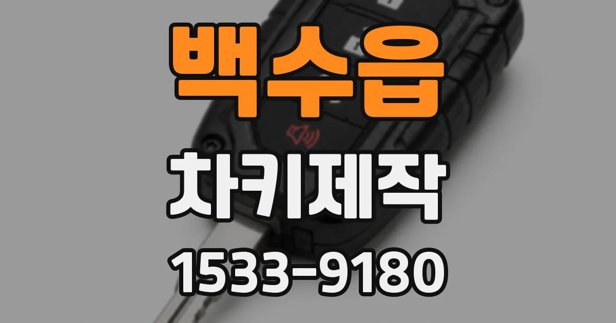 백수읍 차키제작