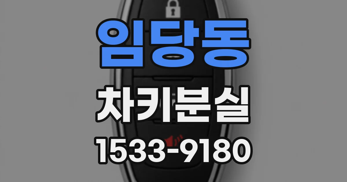 임당동 차키분실
