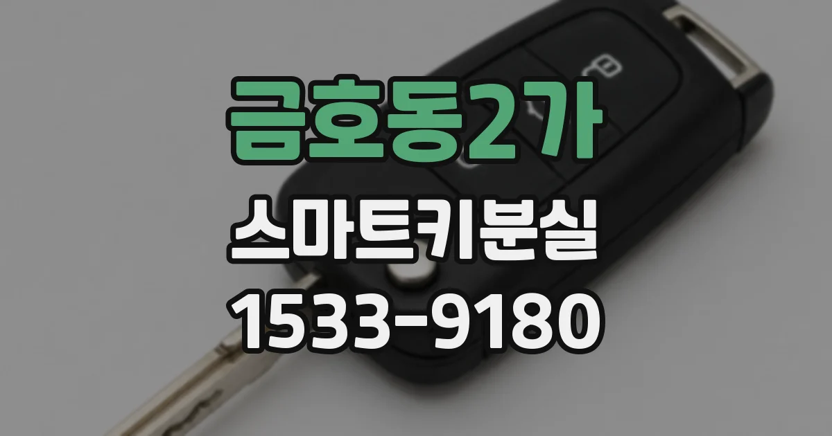 금호동2가 스마트키분실