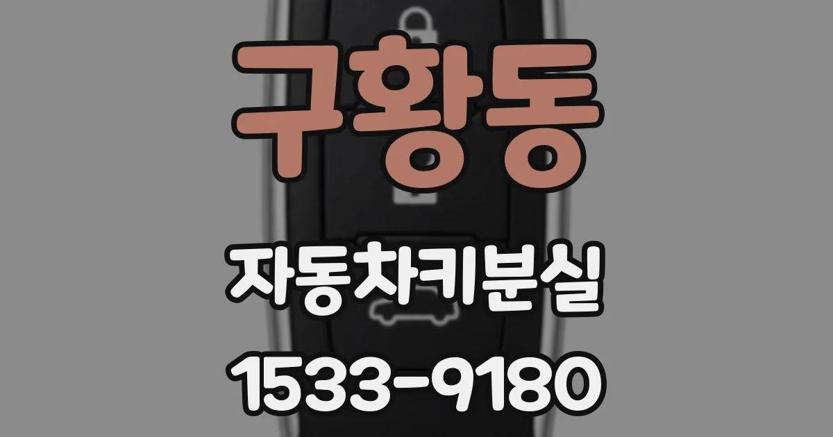 구황동 자동차키분실