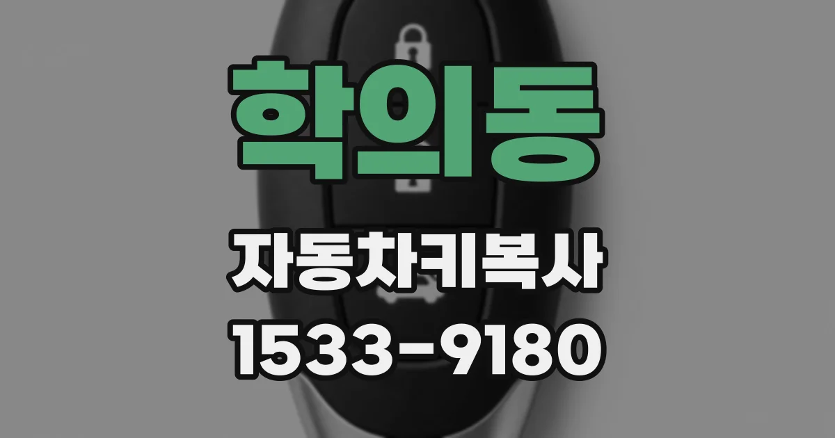 학의동 자동차키복사