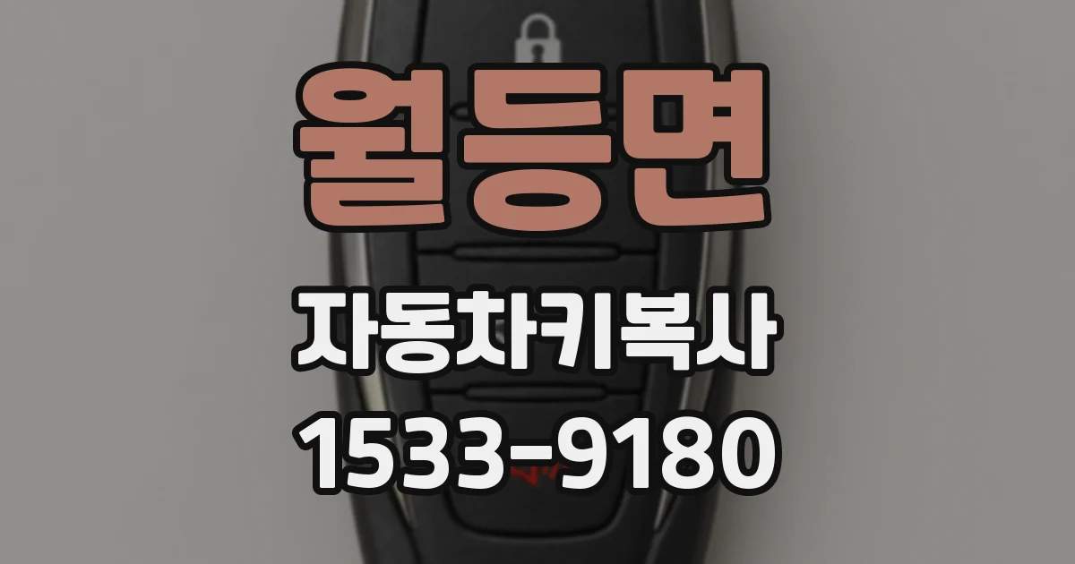 월등면 자동차키복사