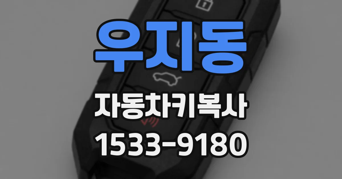 우지동 자동차키복사