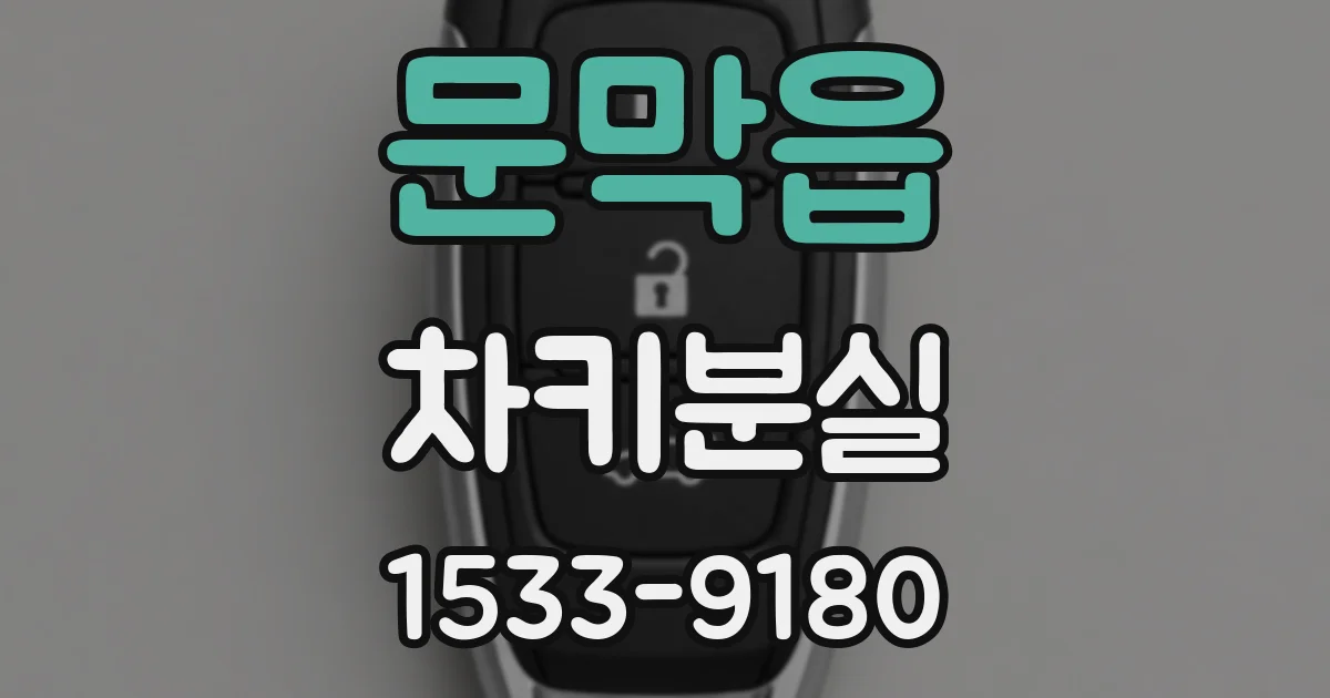 문막읍 차키분실
