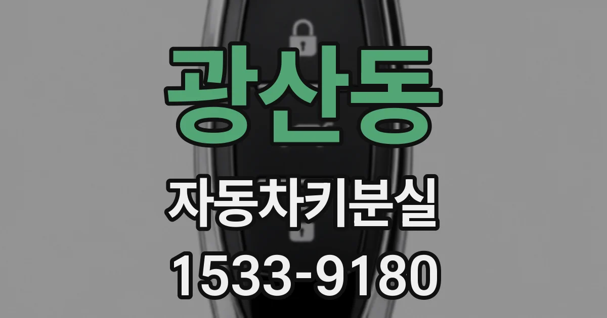 광산동 자동차키분실