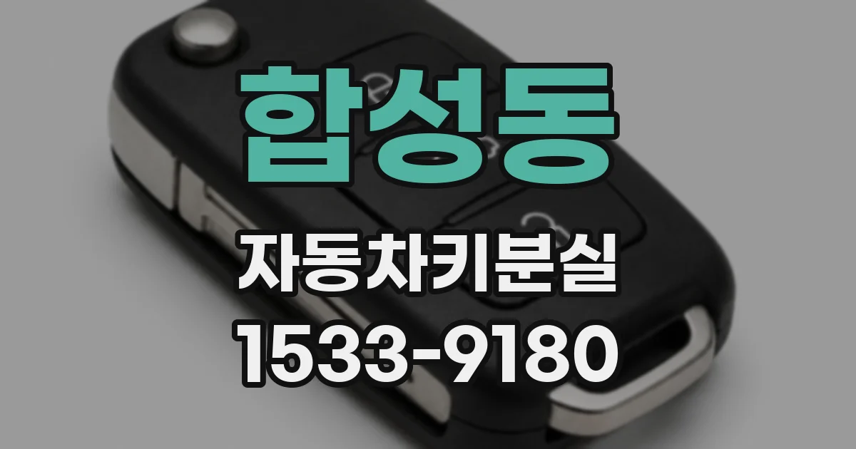 합성동 자동차키분실