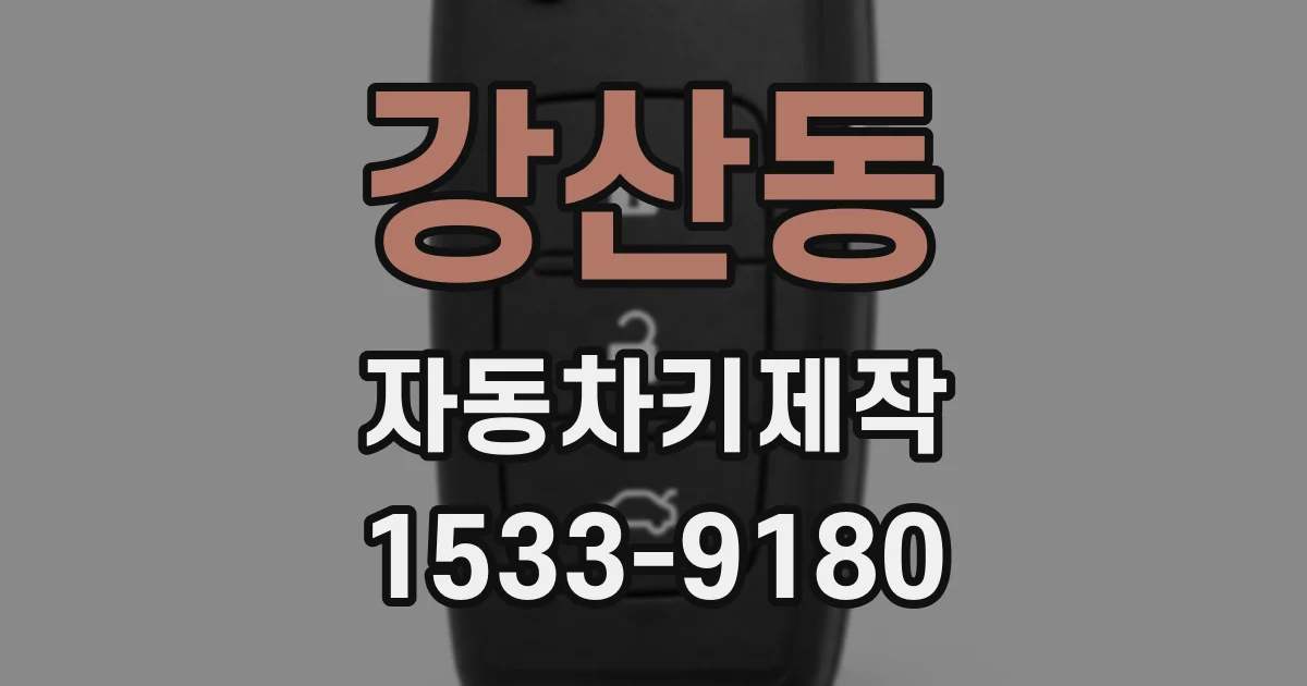 강산동 자동차키제작