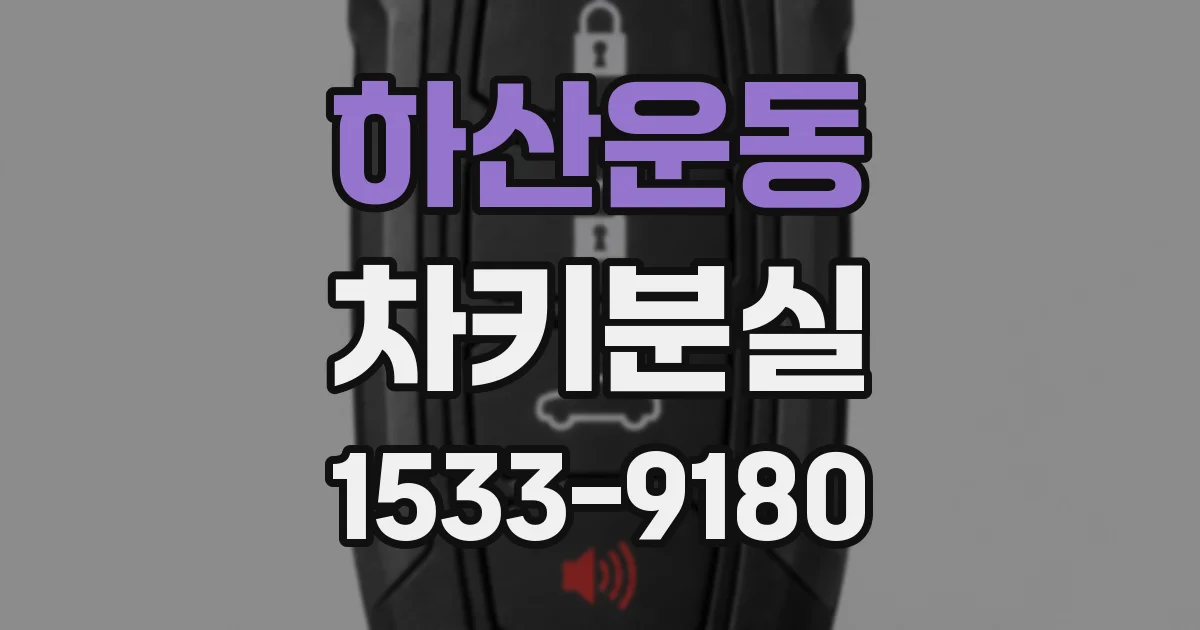 하산운동 차키분실