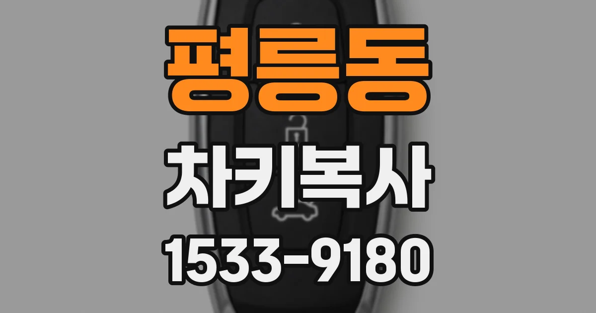 평릉동 차키복사