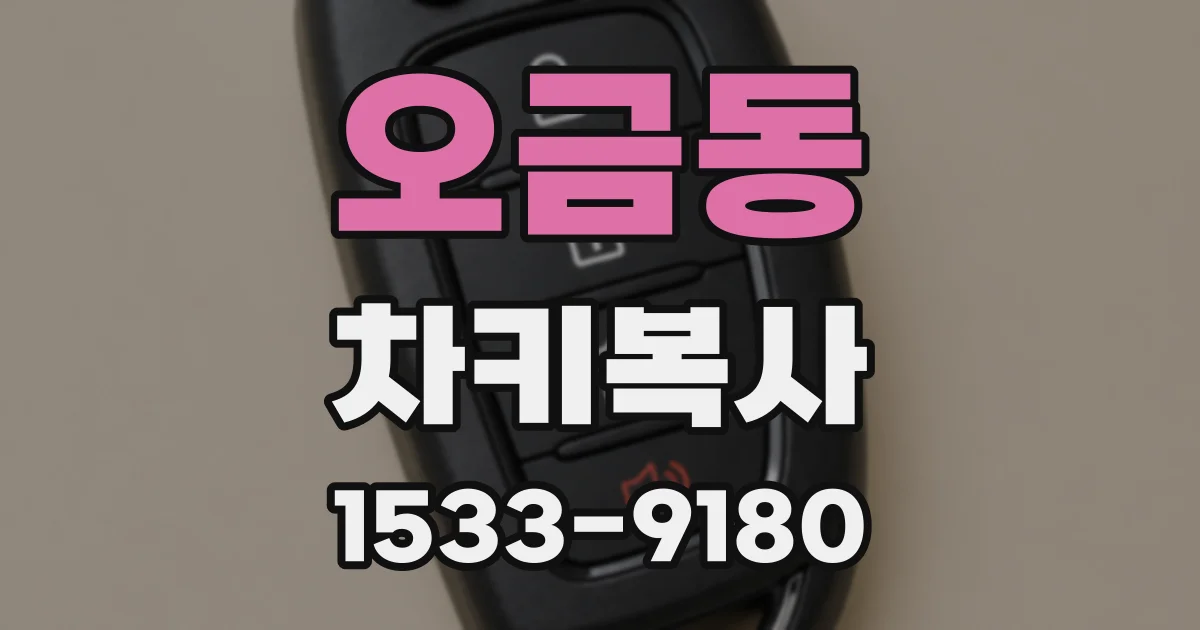 오금동 차키복사