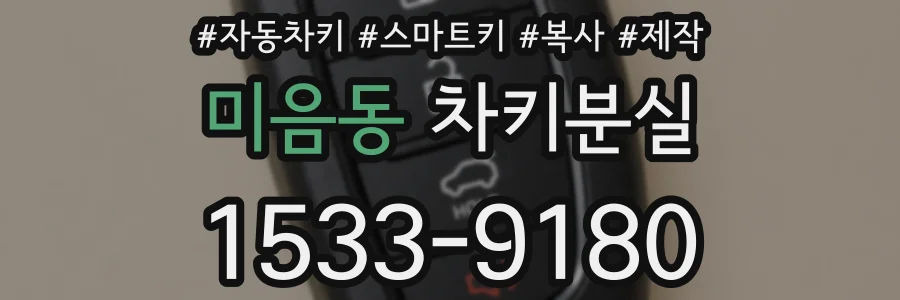 미음동 차키분실