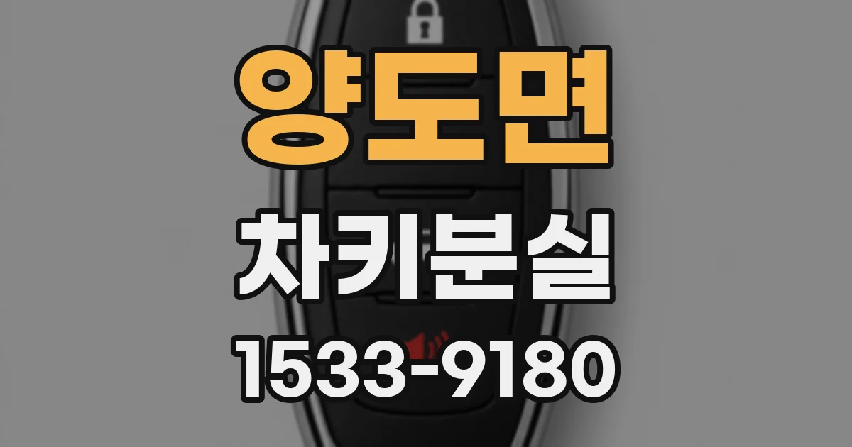 양도면 차키분실