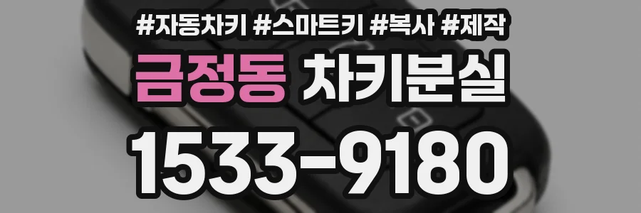 금정동 차키분실