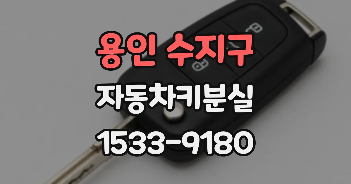 용인 수지구 자동차키분실
