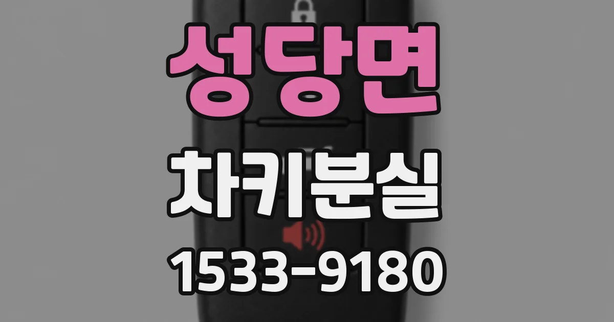 성당면 차키분실