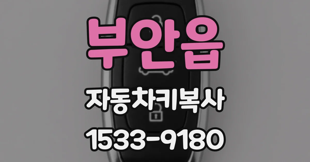 부안읍 자동차키복사