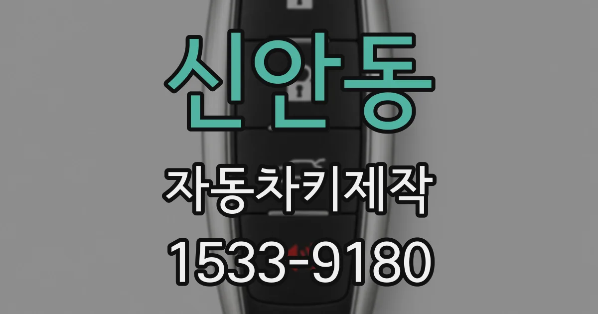 신안동 자동차키제작