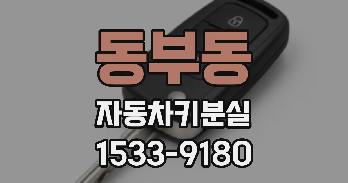 동부동 자동차키분실