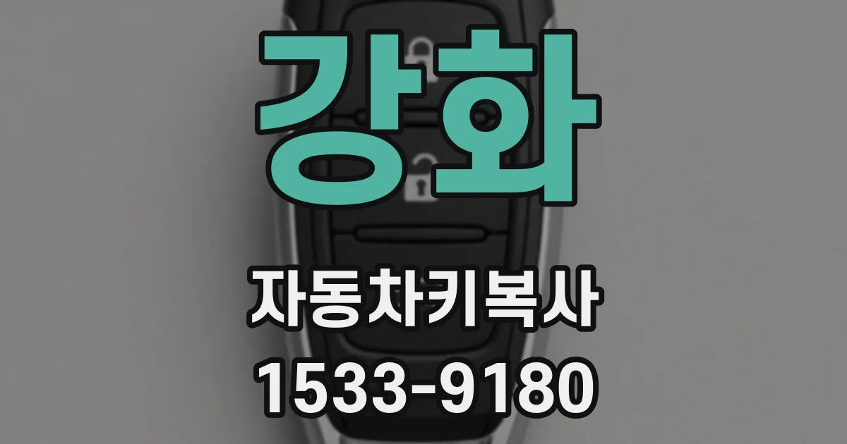 강화 자동차키복사