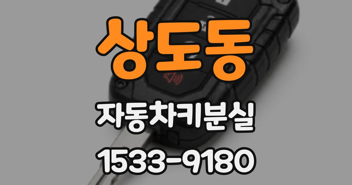 상도동 자동차키분실