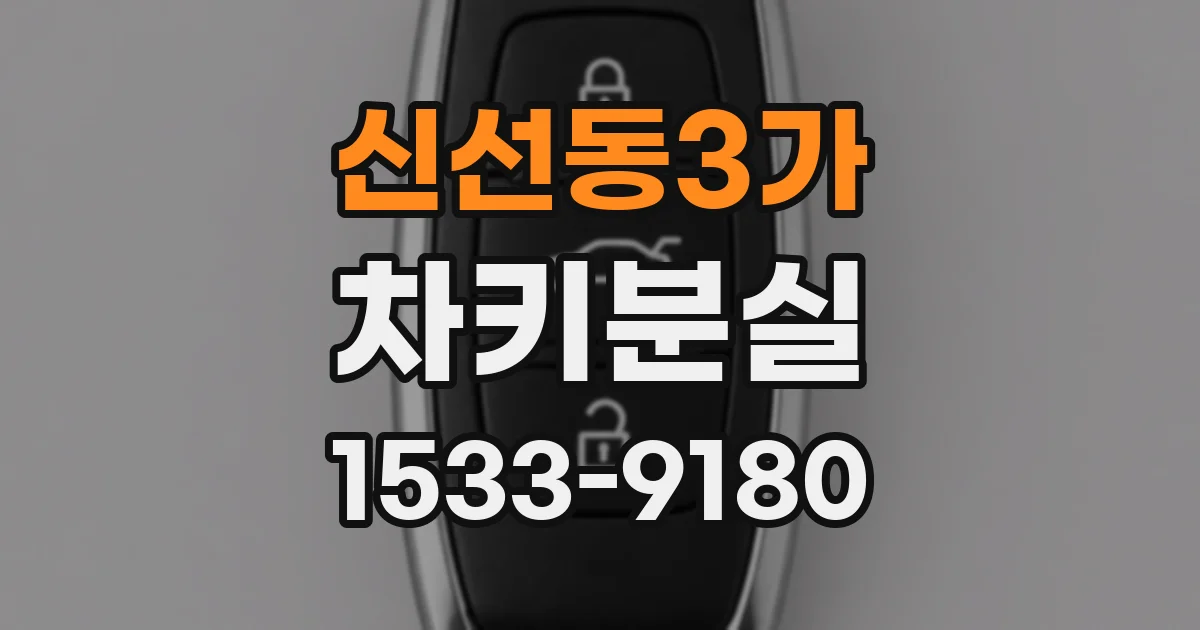신선동3가 차키분실