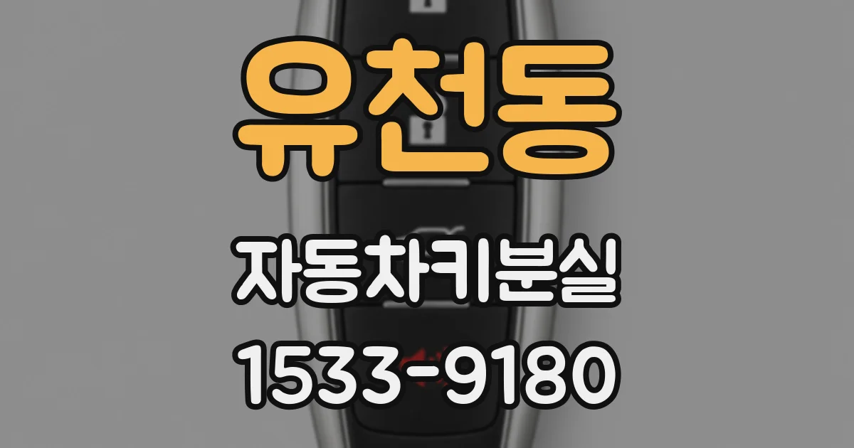 유천동 자동차키분실