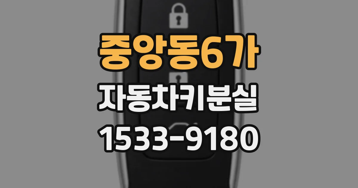 중앙동6가 자동차키분실