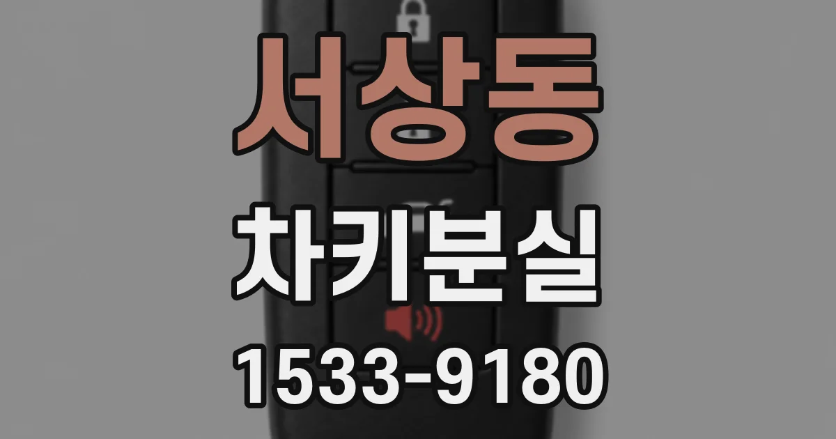 서상동 차키분실
