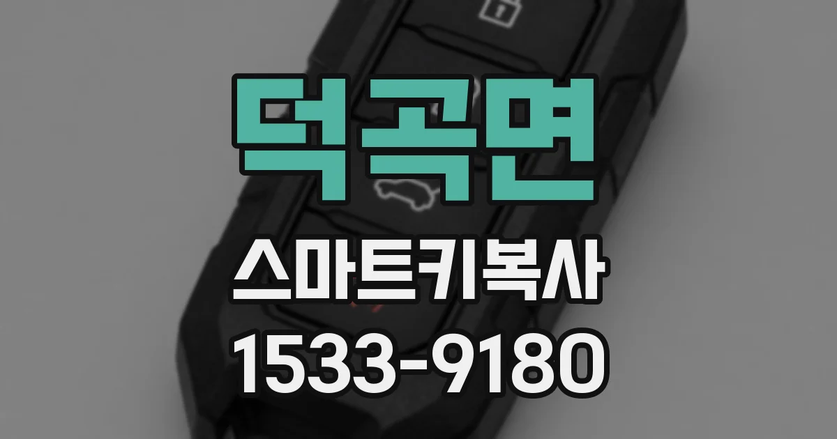 덕곡면 스마트키복사