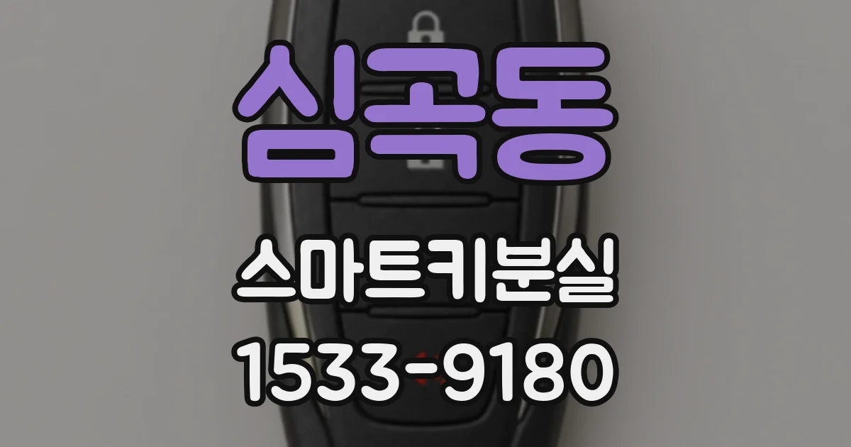 심곡동 스마트키분실