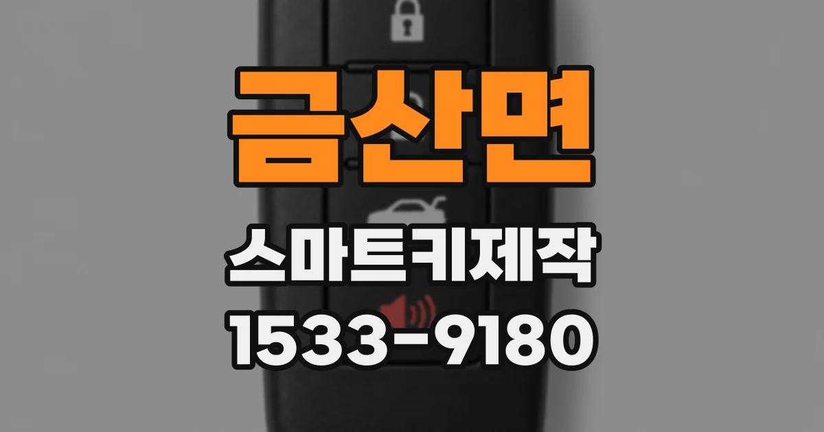 금산면 스마트키제작