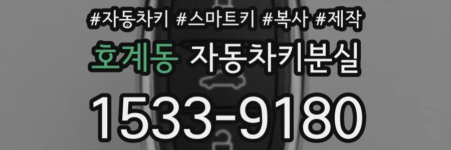 호계동 자동차키분실