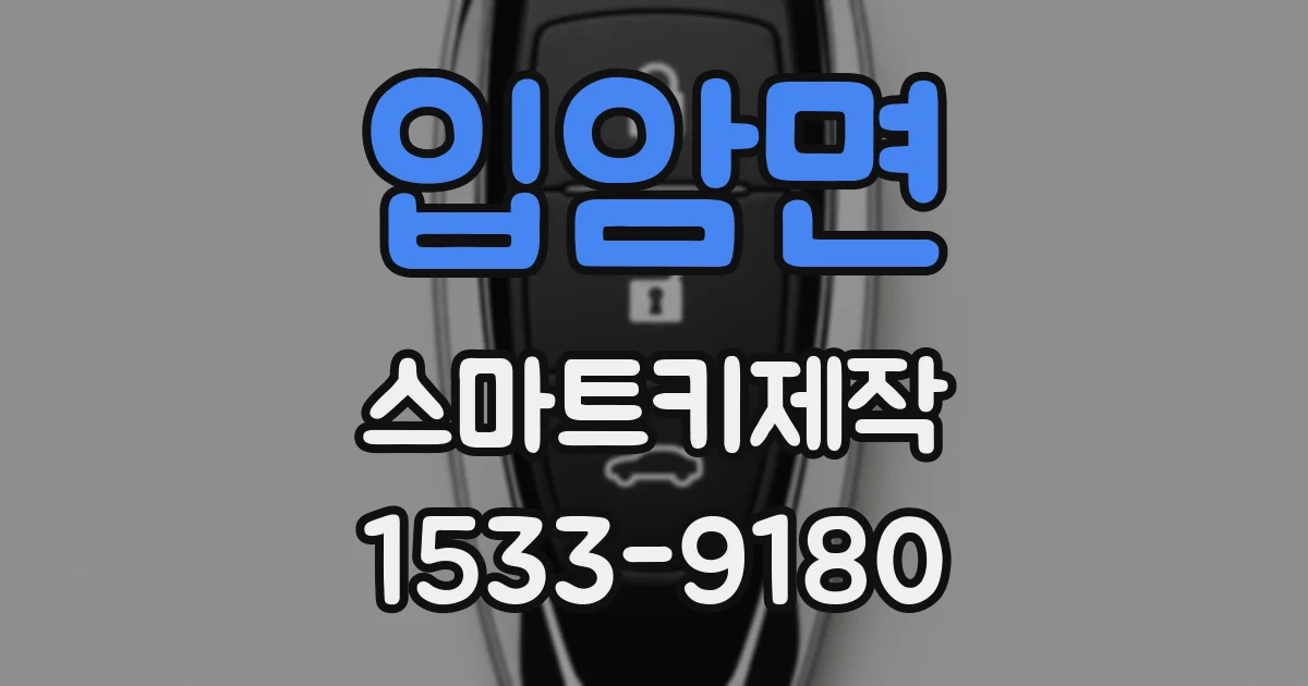 입암면 스마트키제작