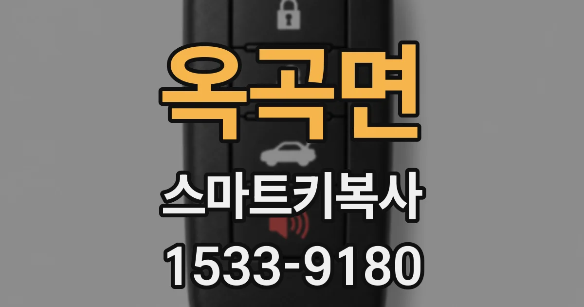 옥곡면 스마트키복사
