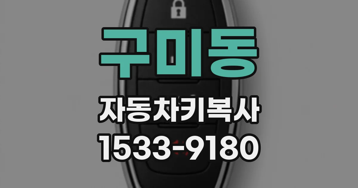 구미동 자동차키복사