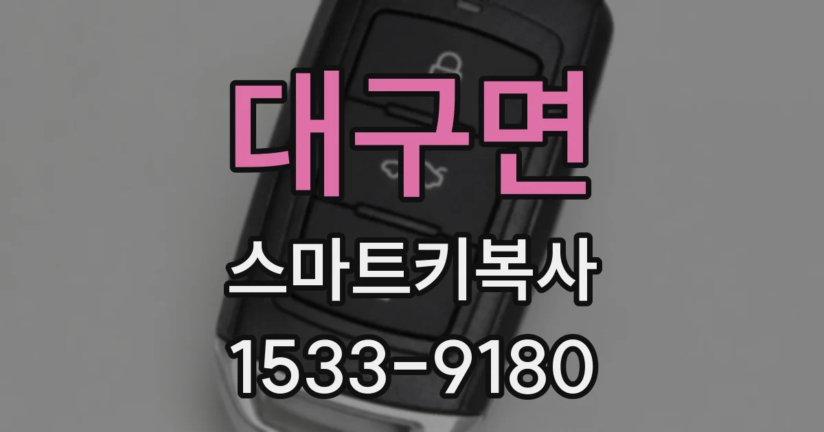 대구면 스마트키복사